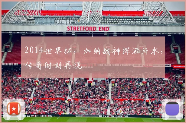 2014世界杯，加纳战神挥洒汗水，传奇时刻再现